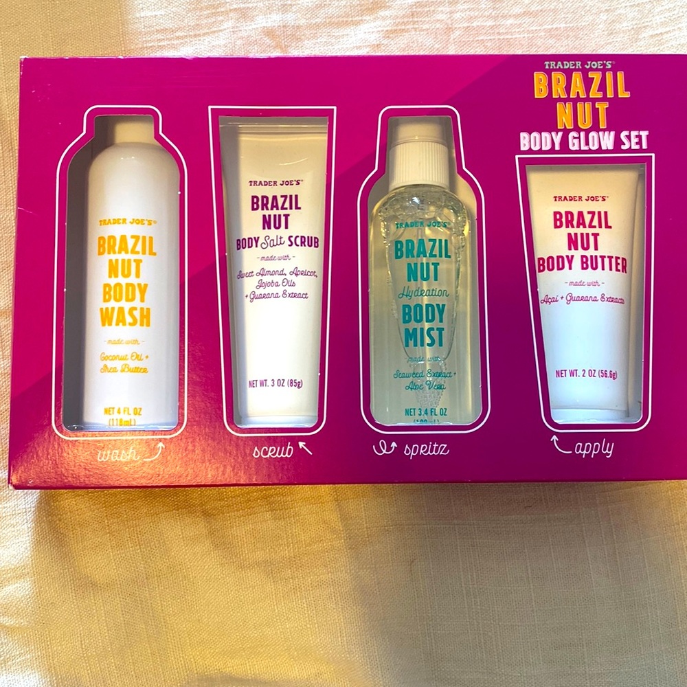 Trader Joe’s Brazilian Nut body glow set